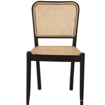 Hot Sale Restaurant Wood Chair Rattan Dinning Chair